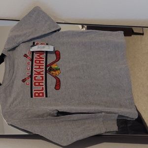 Chicago Blackhawks Kids Long Sleeve Shirt | NHL Hockey Tee Boys Size Small NWT